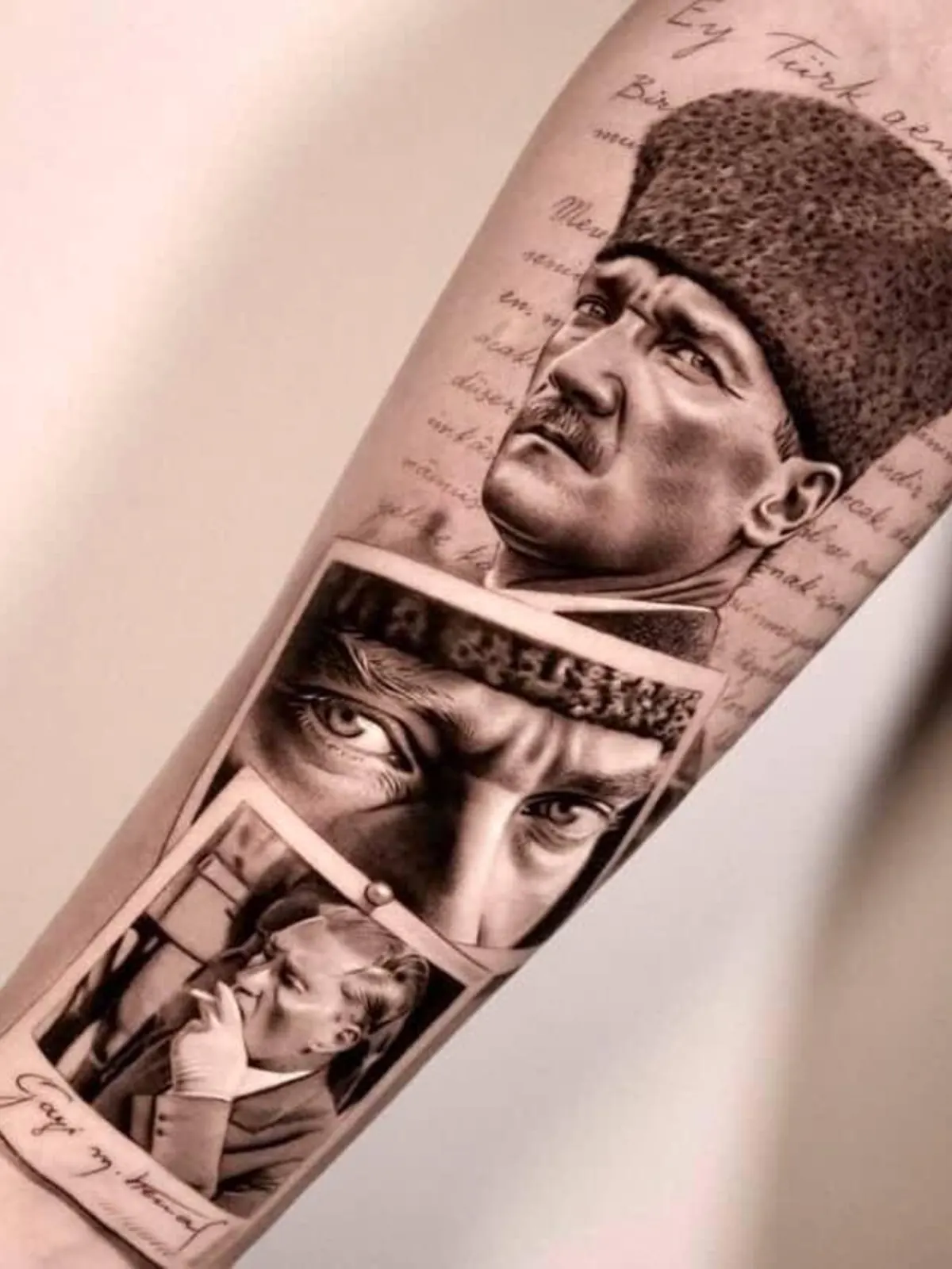 Atatürk temalı dövme tasarımı – örnek 2