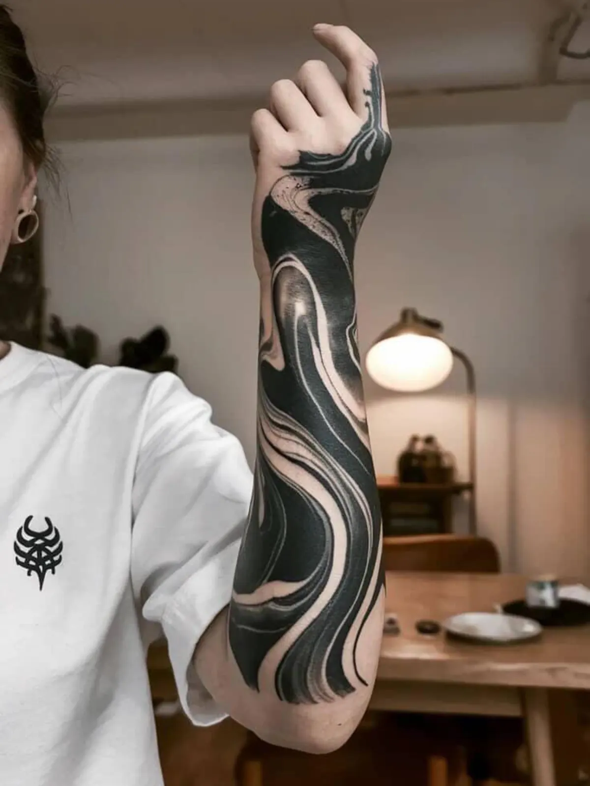 Blackwork dövme tasarımı – örnek 6