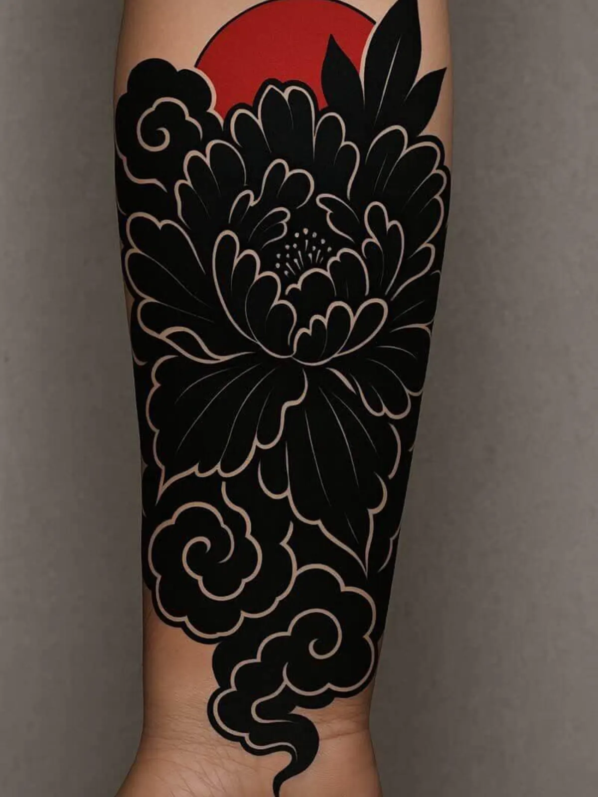 Blackwork dövme tasarımı – örnek 9